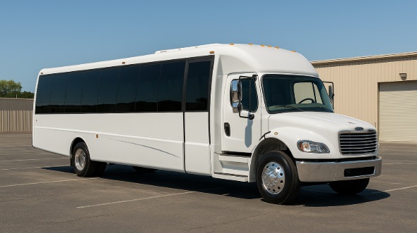 Exterior of Charter Bus Company New York's 20 Passenger Party Bus in New York