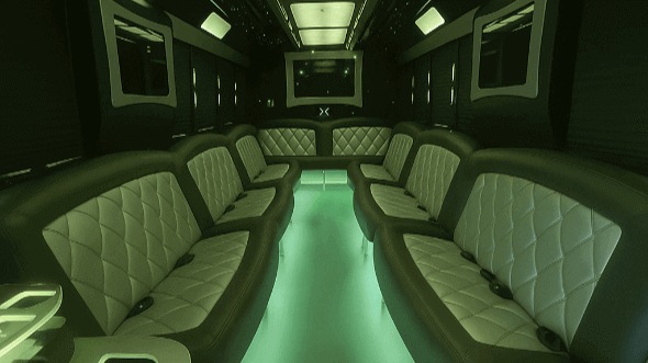allentown 40 passenger party bus inside